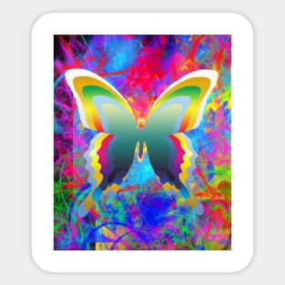 Psychedelic Butterflies Sticker